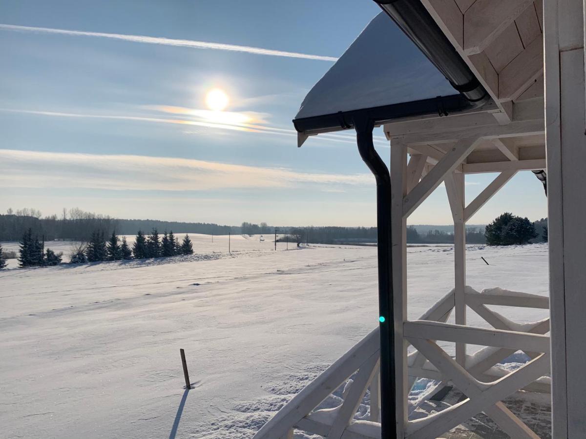 Gizycko-Przerwanki Domki Widok Na Mazury Bagian luar foto